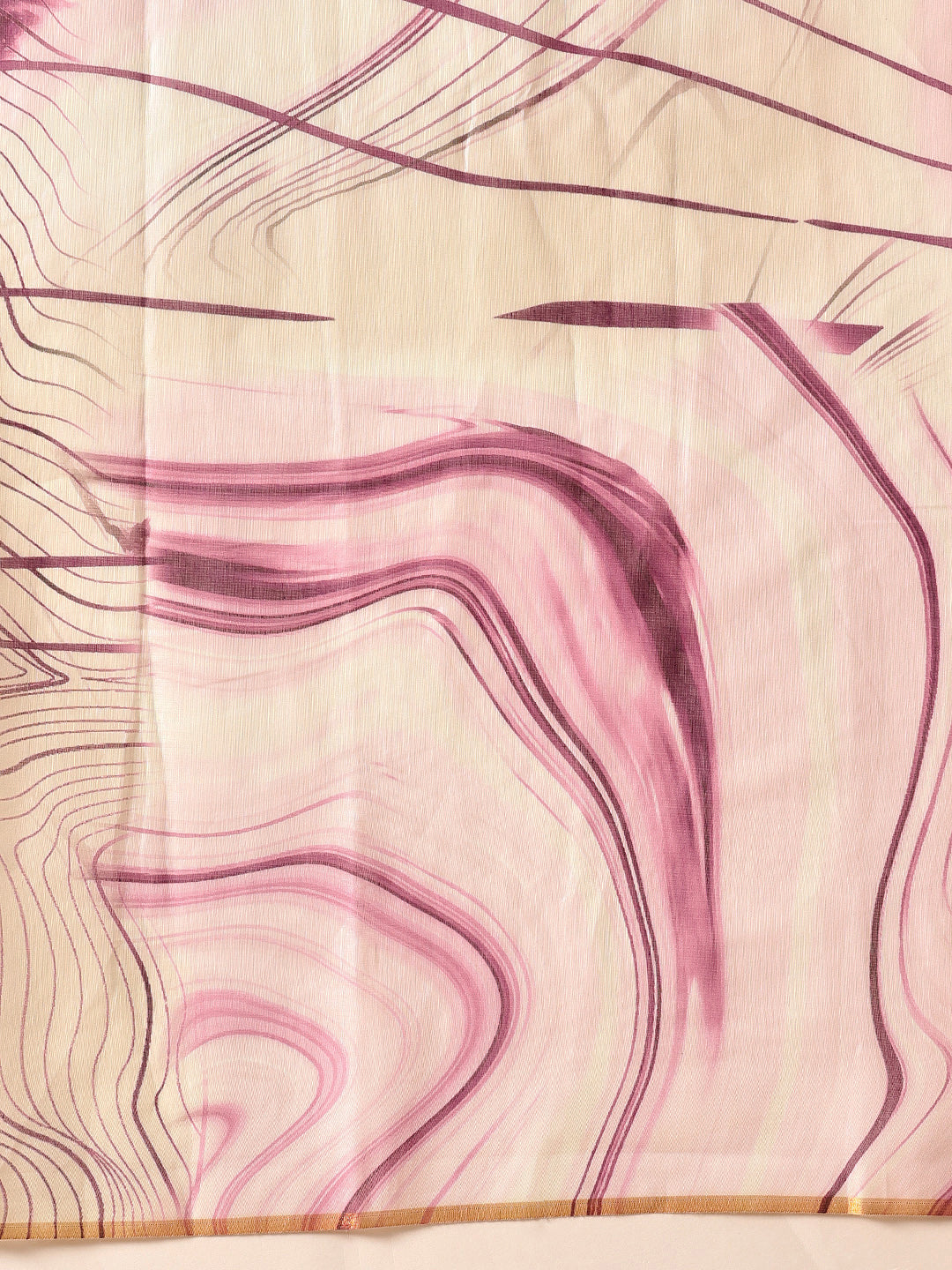 Chanderi Tie And Dye Digital Printed Ready to Wear Saree