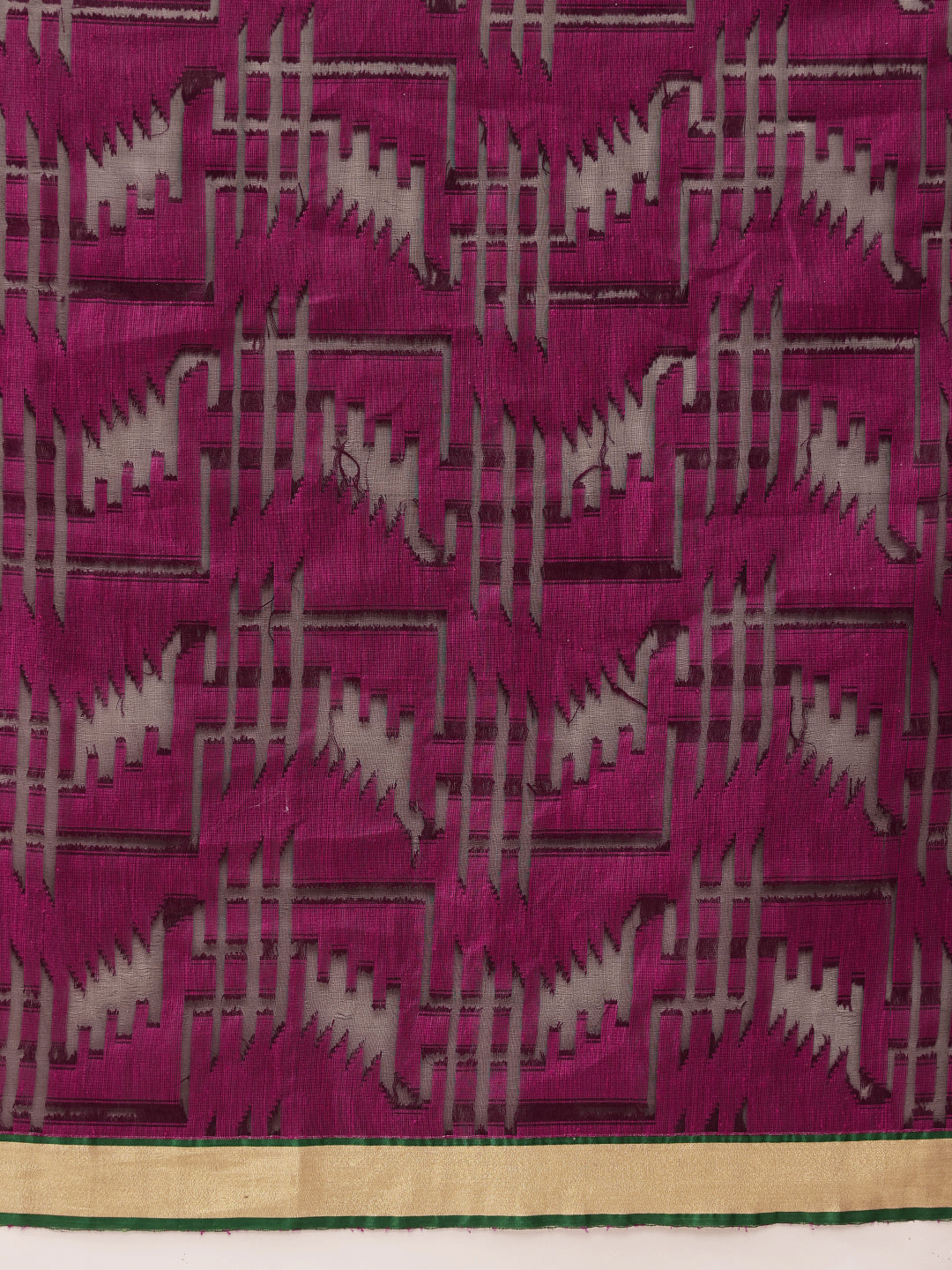 Cotton Zari Woven Border Ready to Wear Saree