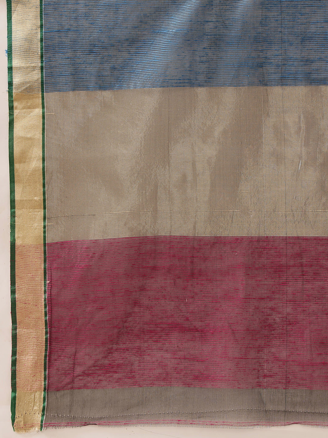 Cotton Zari Woven Border Ready to Wear Saree