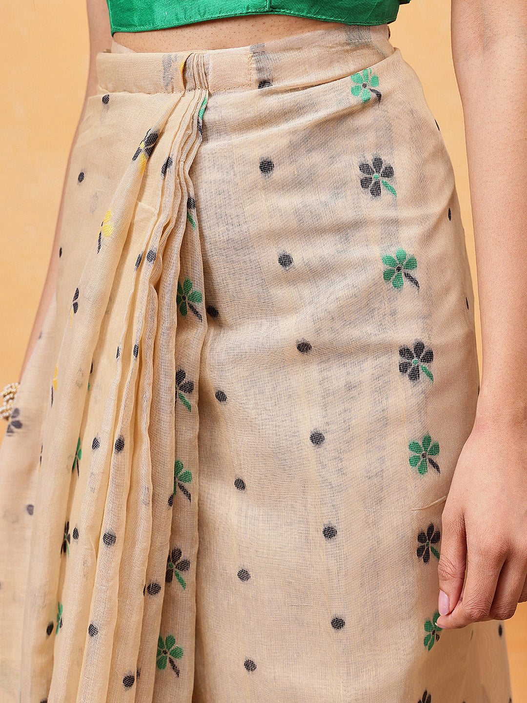 Cotton Jamdani Ready To Wear Saree