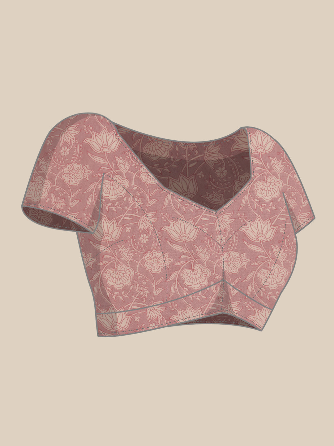 Printed Chanderi Cotton Ready to Wear Saree