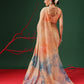 Tie-Die Printed Organza Ready to Wear Saree