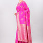 Pink-Golden Touch Woven Design Banarasi Saree