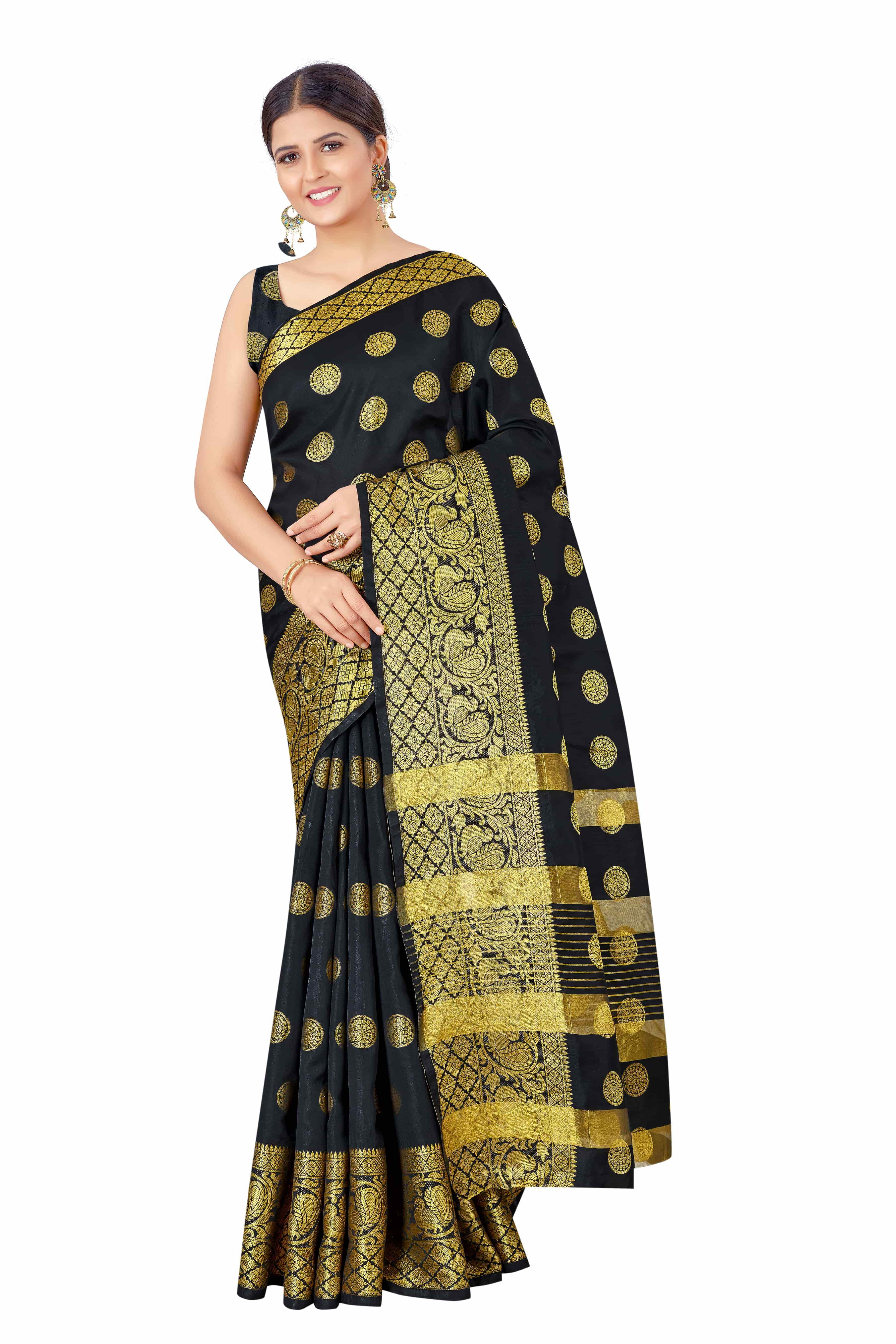 Banarasi Soft Silk Golden Touch Woven Pink Saree