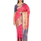 Pink-Golden Touch Woven Design Banarasi Saree