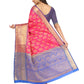 Pink-Golden Touch Woven Design Banarasi Saree