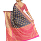 Navy-Golden Touch Woven Design Banarasi Saree