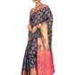 Navy-Golden Touch Woven Design Banarasi Saree