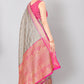 Women Heavy Border Checks Weaving Work Saree With Rich Pallu