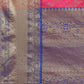 Women Heavy Border Checks Weaving Work Saree With Rich Pallu