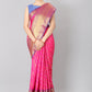 Women Heavy Border Checks Weaving Work Saree With Rich Pallu