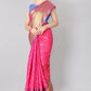 Women Heavy Border Checks Weaving Work Saree With Rich Pallu