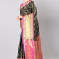 Women Heavy Border Checks Weaving Work Saree With Rich Pallu