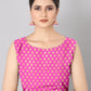 Women Heavy Border Checks Weaving Work Saree With Rich Pallu
