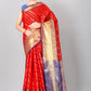Women Heavy Border Checks Weaving Work Saree With Rich Pallu