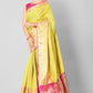 Women Heavy Border Checks Weaving Work Saree With Rich Pallu