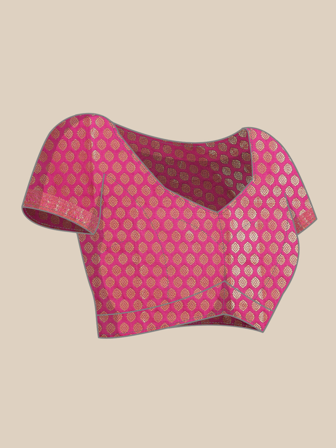 Women Heavy Border Checks Weaving Work Saree With Rich Pallu