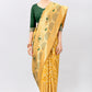 Yellow & Green with Golden Touch Kanjeevaram Silk Woven Saree