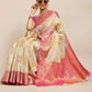 Women's Banarasi Tussar Silk Saree with Unstitched Blouse Piece
