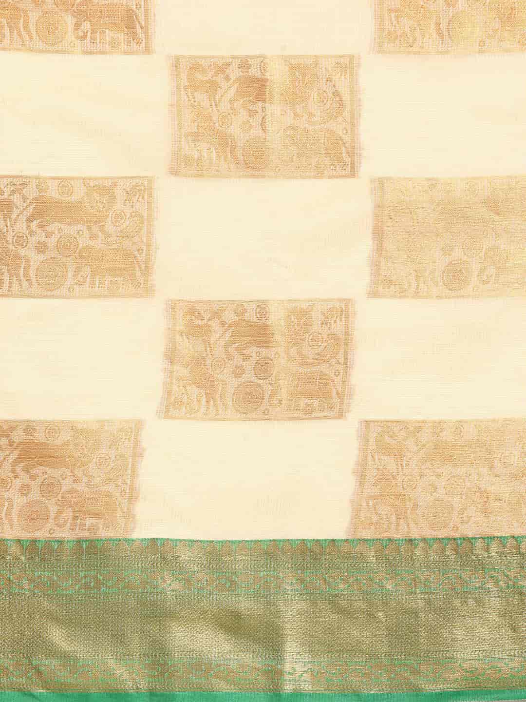 Women's Banarasi Tussar Silk Saree with Unstitched Blouse Piece