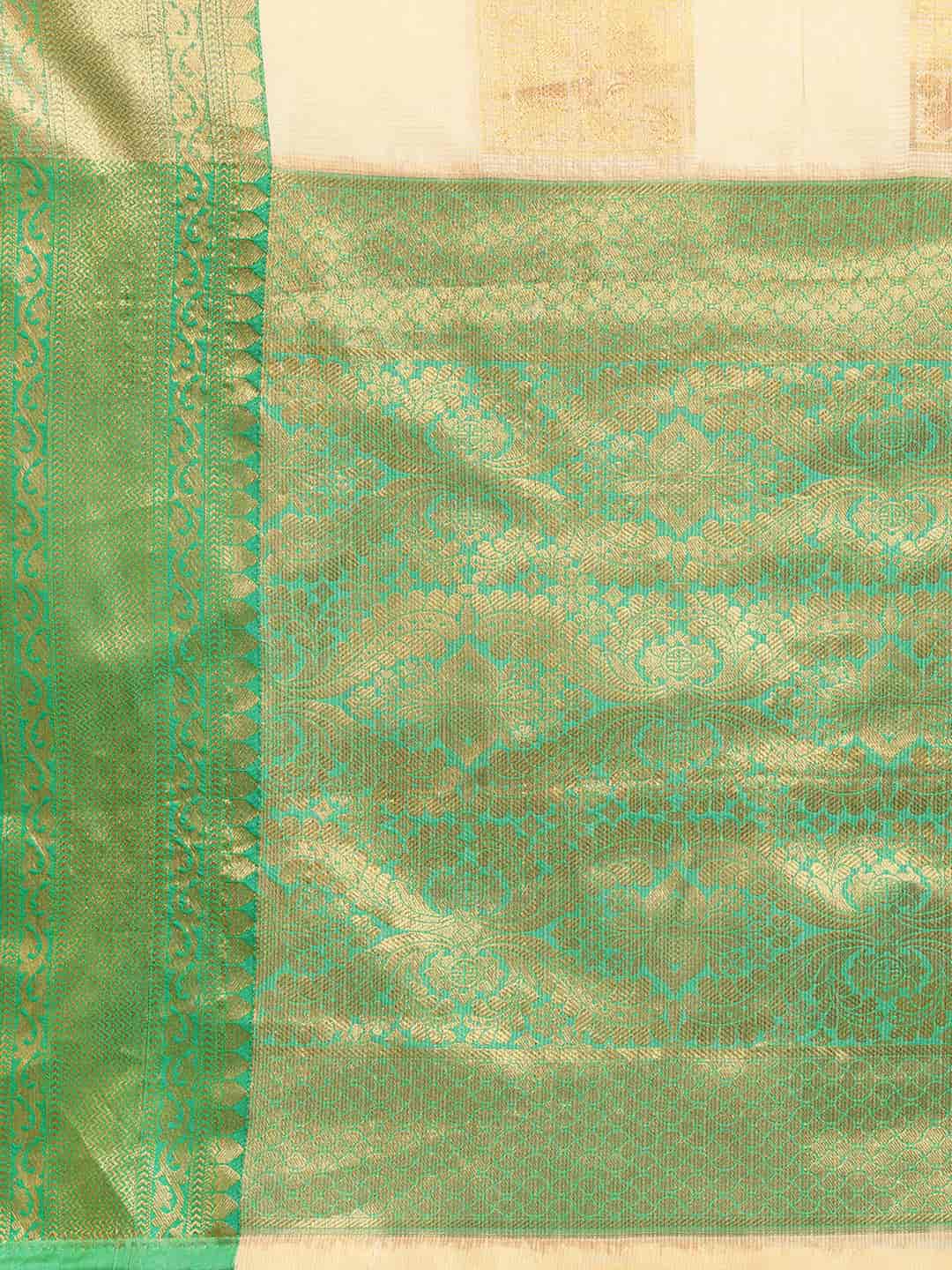 Women's Banarasi Tussar Silk Saree with Unstitched Blouse Piece