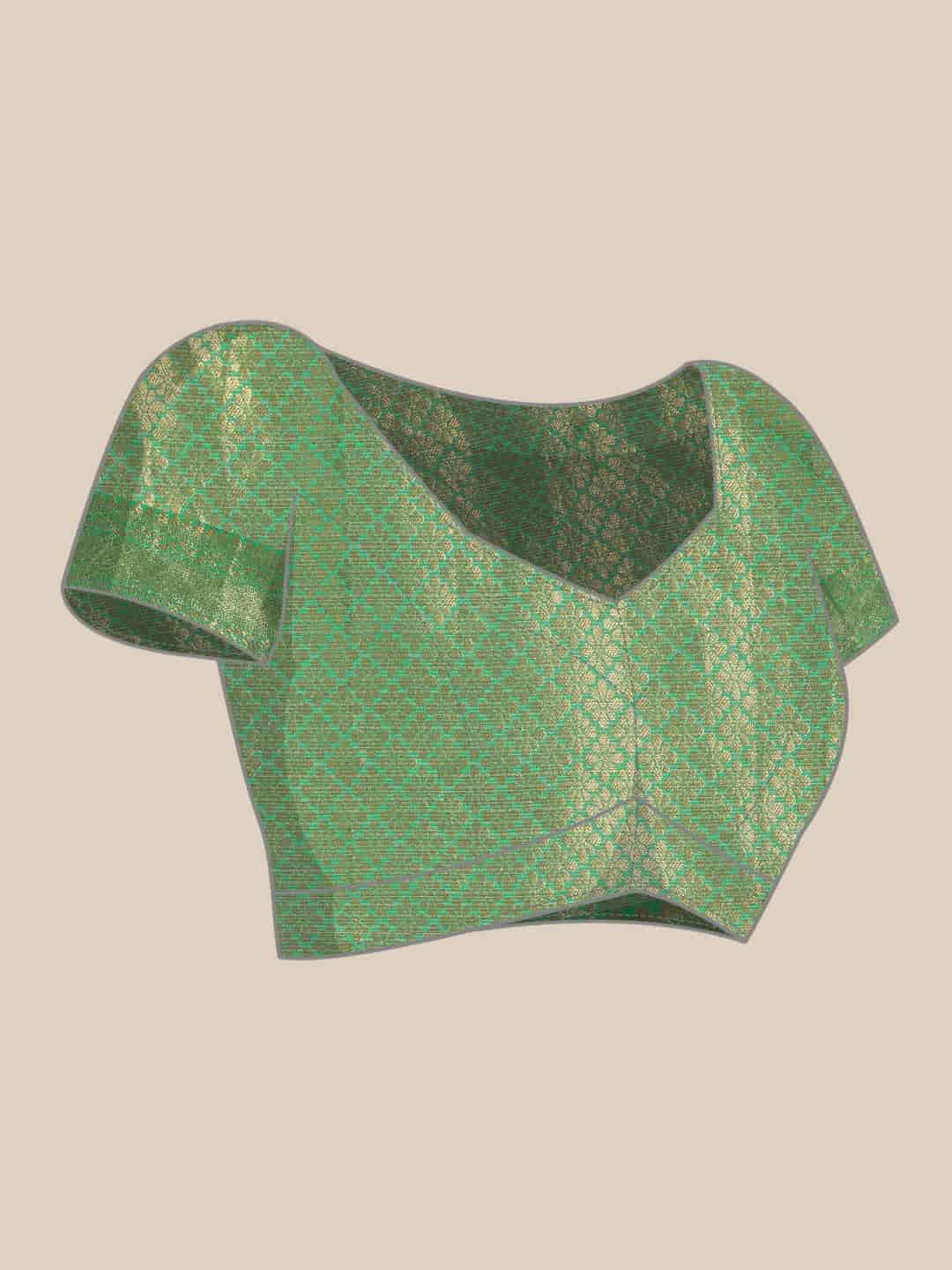 Women's Banarasi Tussar Silk Saree with Unstitched Blouse Piece