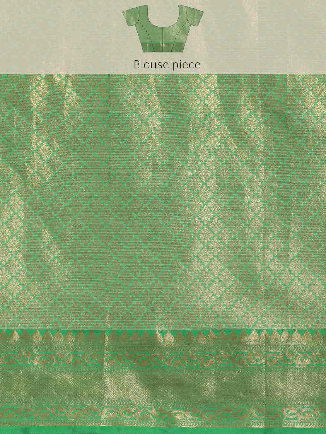 Women's Banarasi Tussar Silk Saree with Unstitched Blouse Piece