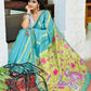 Digital Printed Cotton Silk Tissue Saree