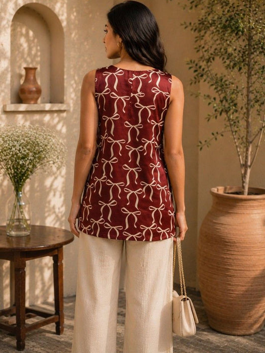 Women's Digital Printed Tunic Short Kurti for Casual Daily Wear and Office Use